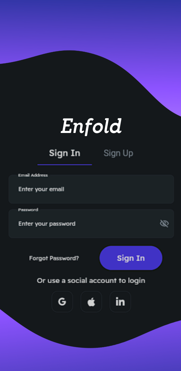 Enfold App Screenshot